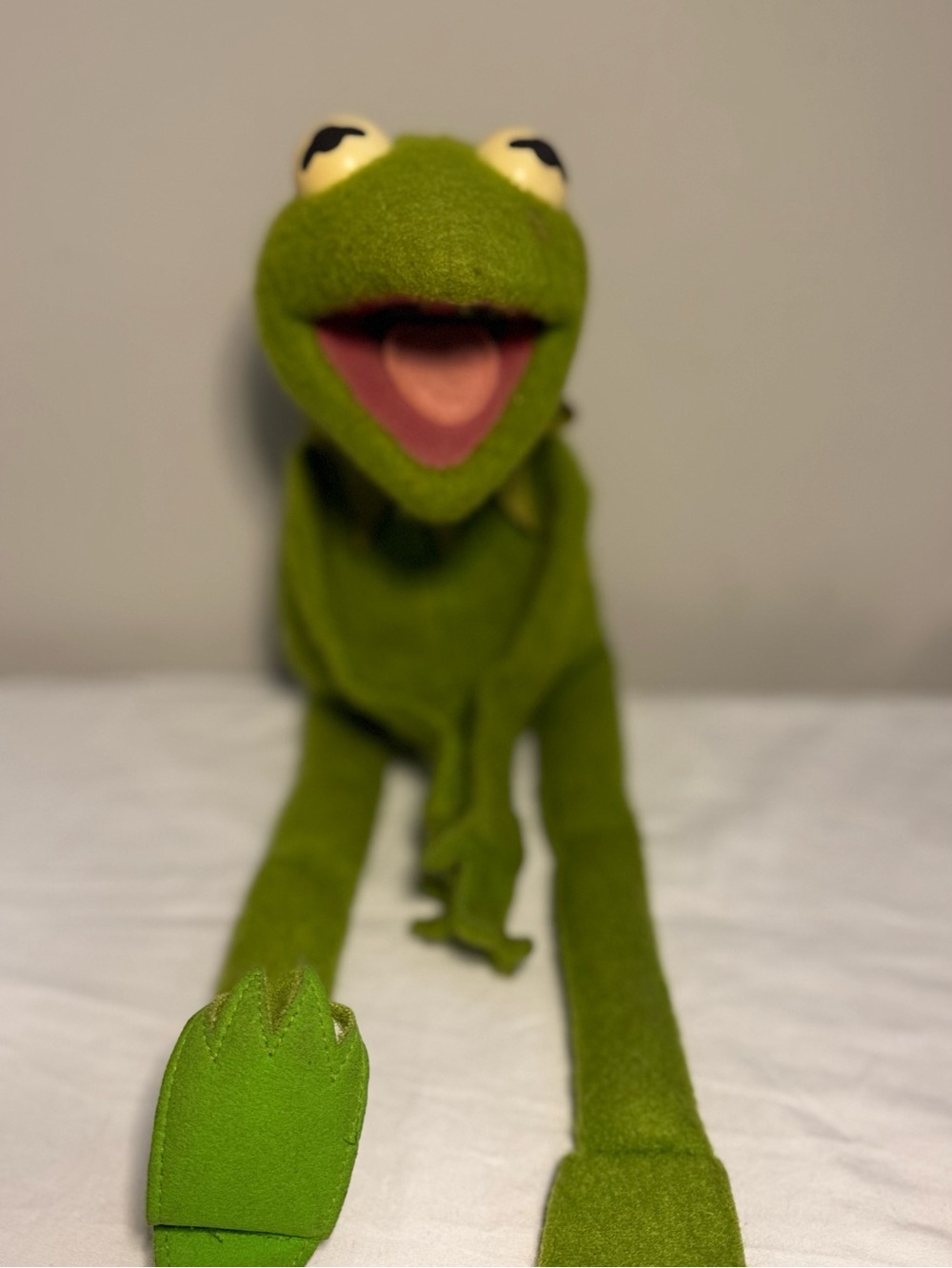 Vintage 18 inch Kermit The frog 1976 Fisher  Price Jim Henson The Muppets
